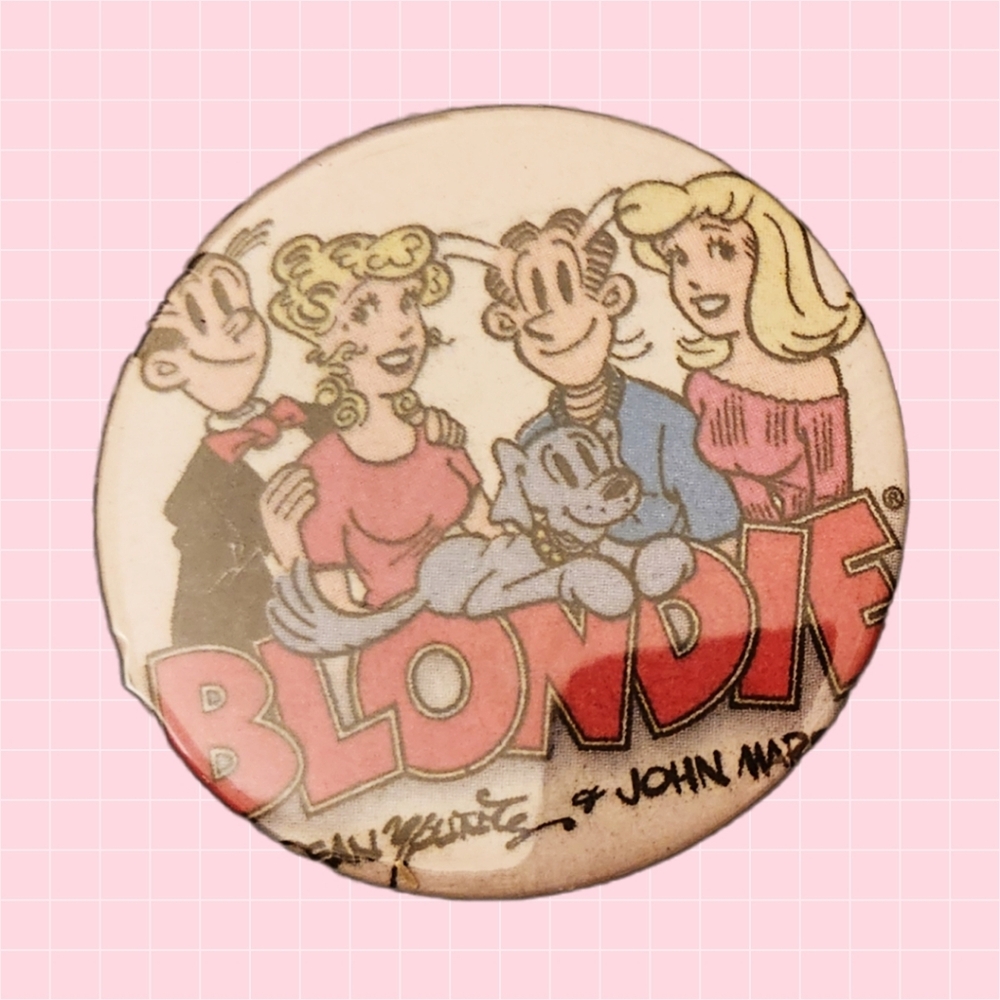 Blondie Cartoon Logo 2" Pin